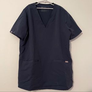 FIGS Dark Harbor Scrub Top